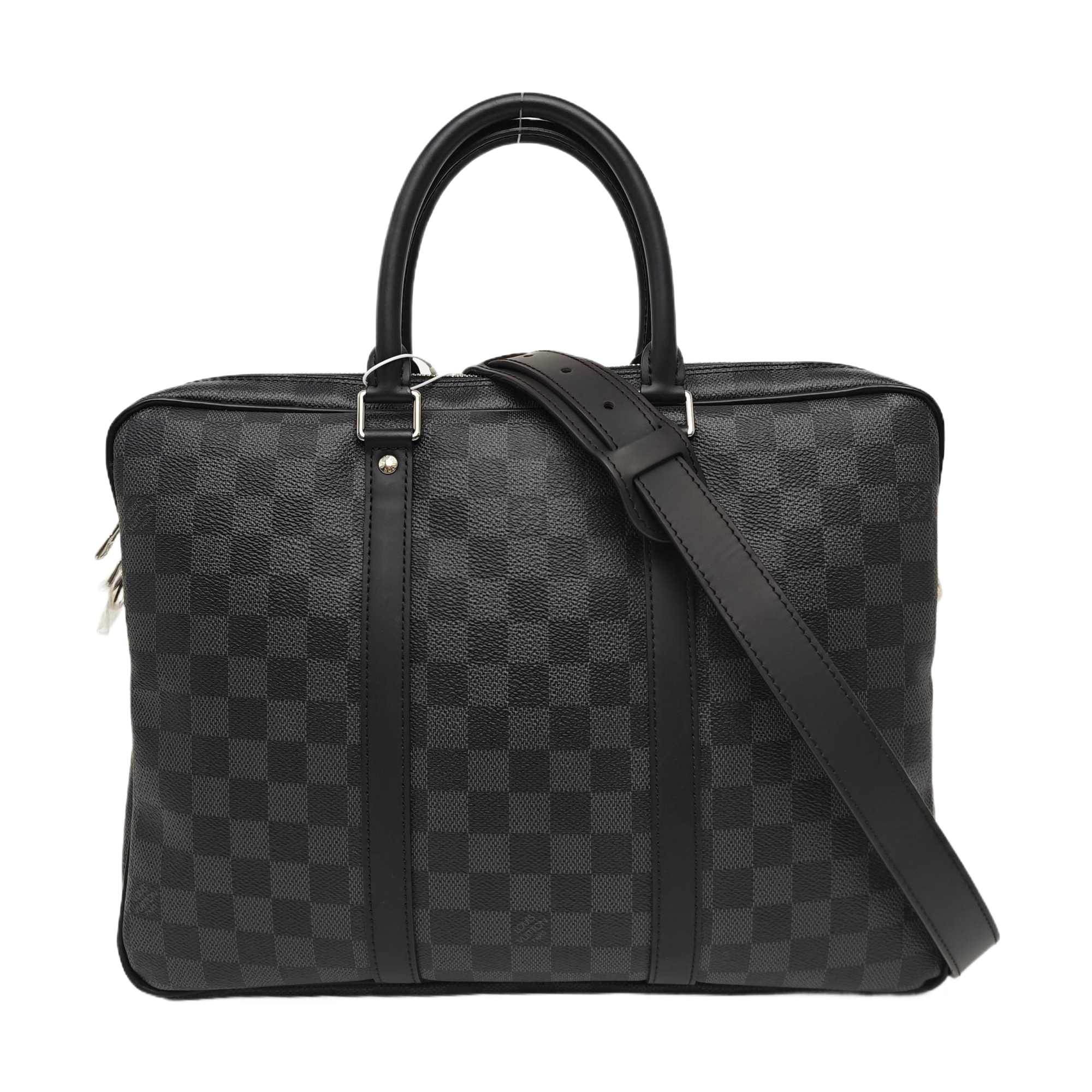 PORTE-DOCUMENTS PM Damier Graphite Coated Canvas Black