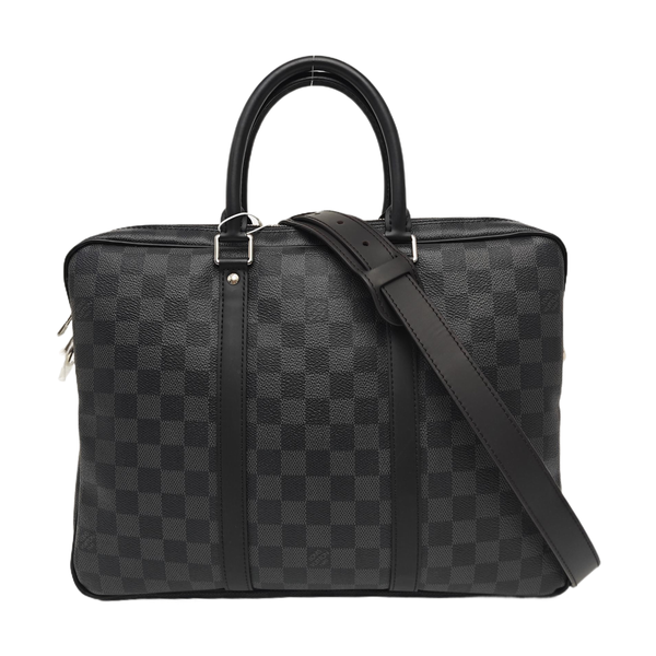 PORTE-DOCUMENTS PM Damier Graphite Coated Canvas Black