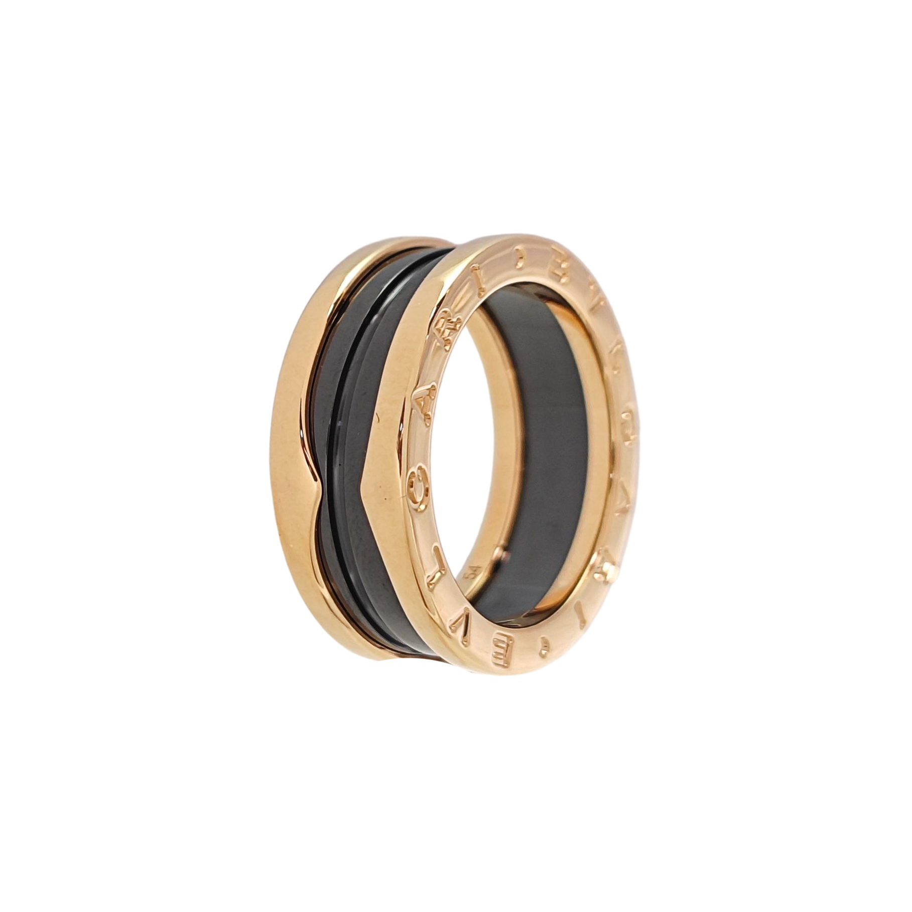 B.ZERO1 18k Rose Gold Ring EU 54