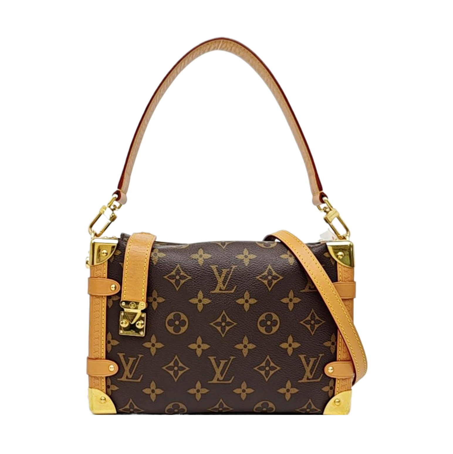 SIDE TRUNK MM Monogram Coated Canvas Brown