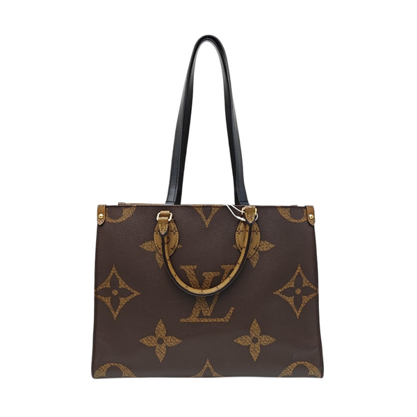 ONTHEGO MM Monogram Coated Canvas Brown