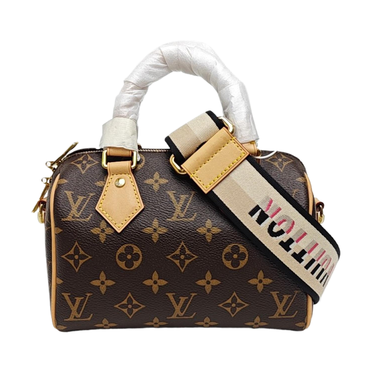 SPEEDY 20 Monogram Coated Canvas Brown