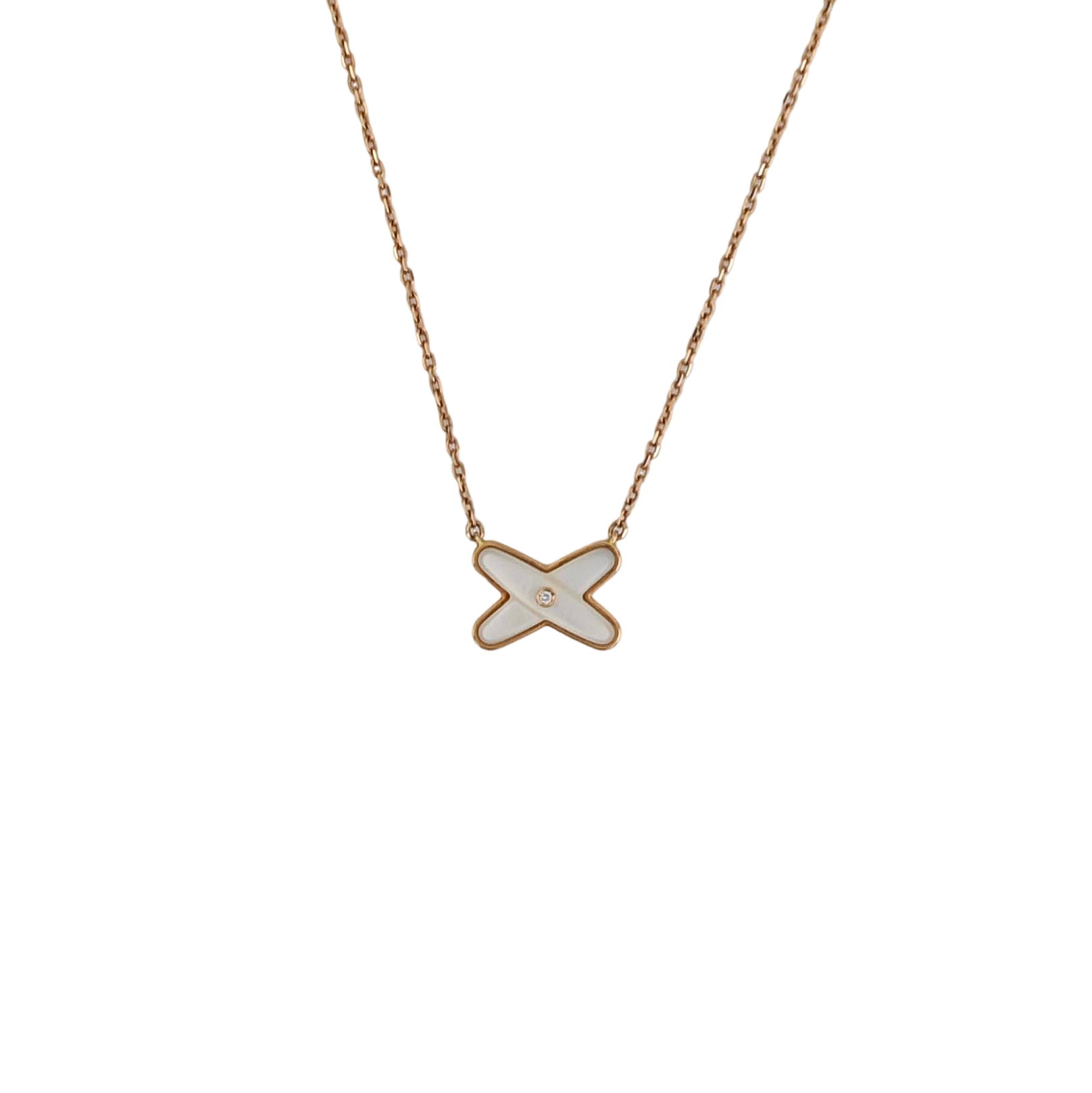 Jeux De Liens 18k Rose Gold Necklace