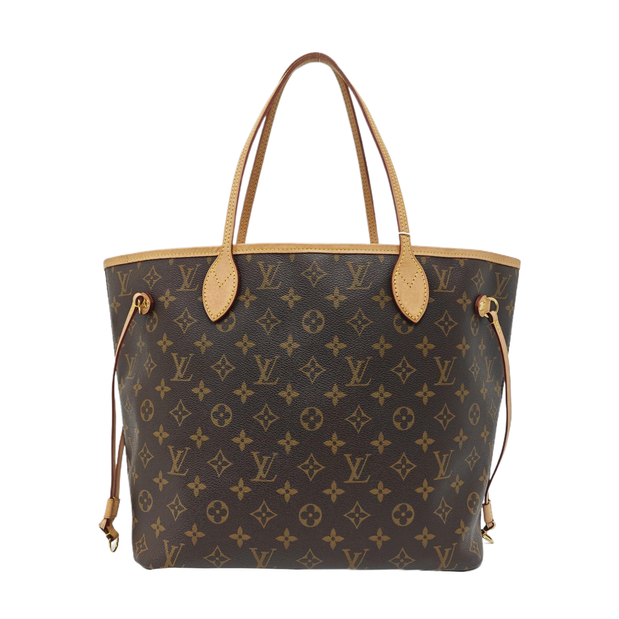 NEVERFULL MM Monogram Coated Canvas Brown