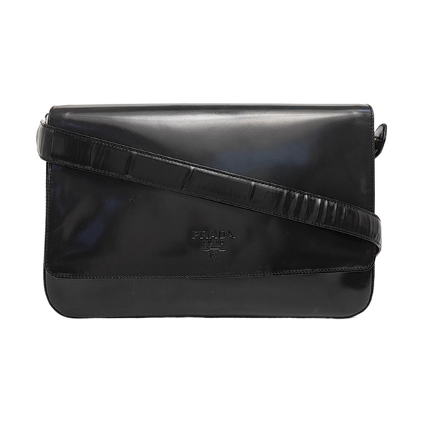 Calfskin Shoulder Bag Black