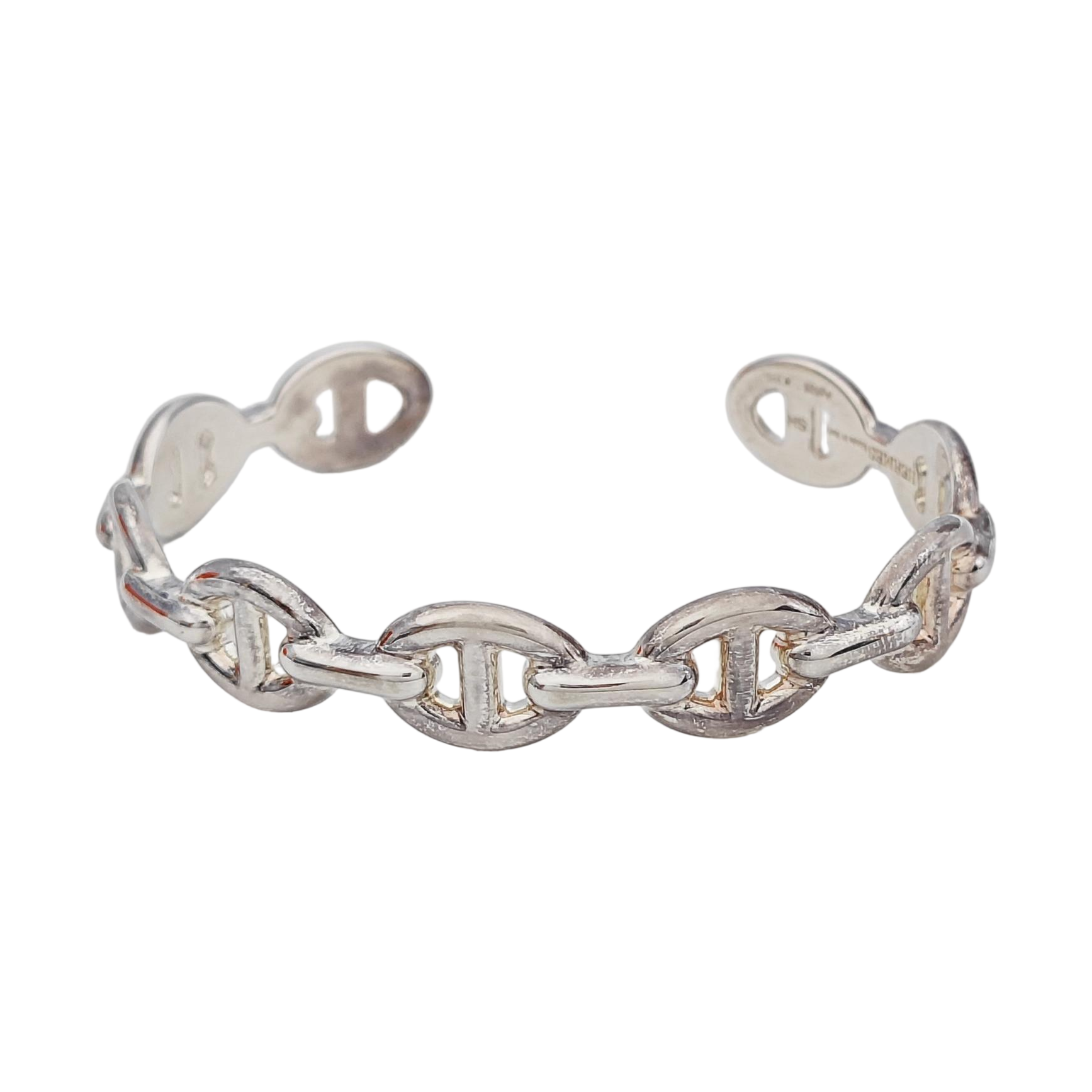 Chaine D'ancre Enchainee 925 Sterling Silver Bangle