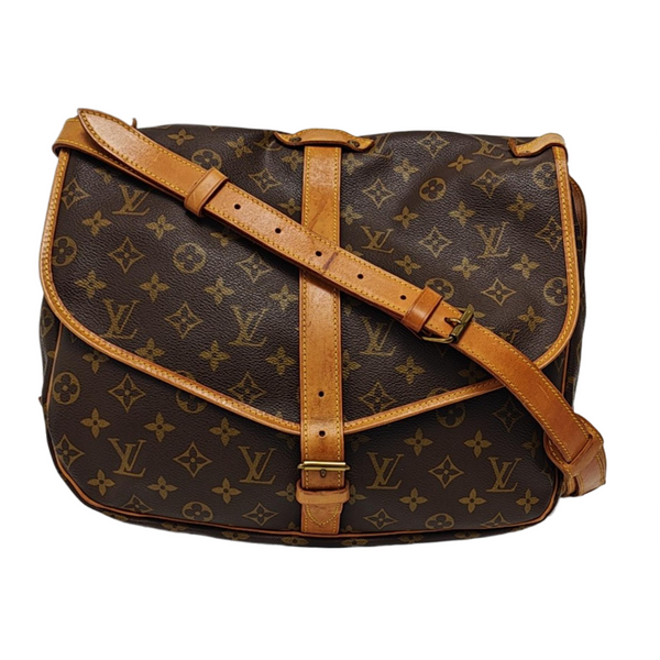 SAUMUR Monogram Coated Canvas Brown