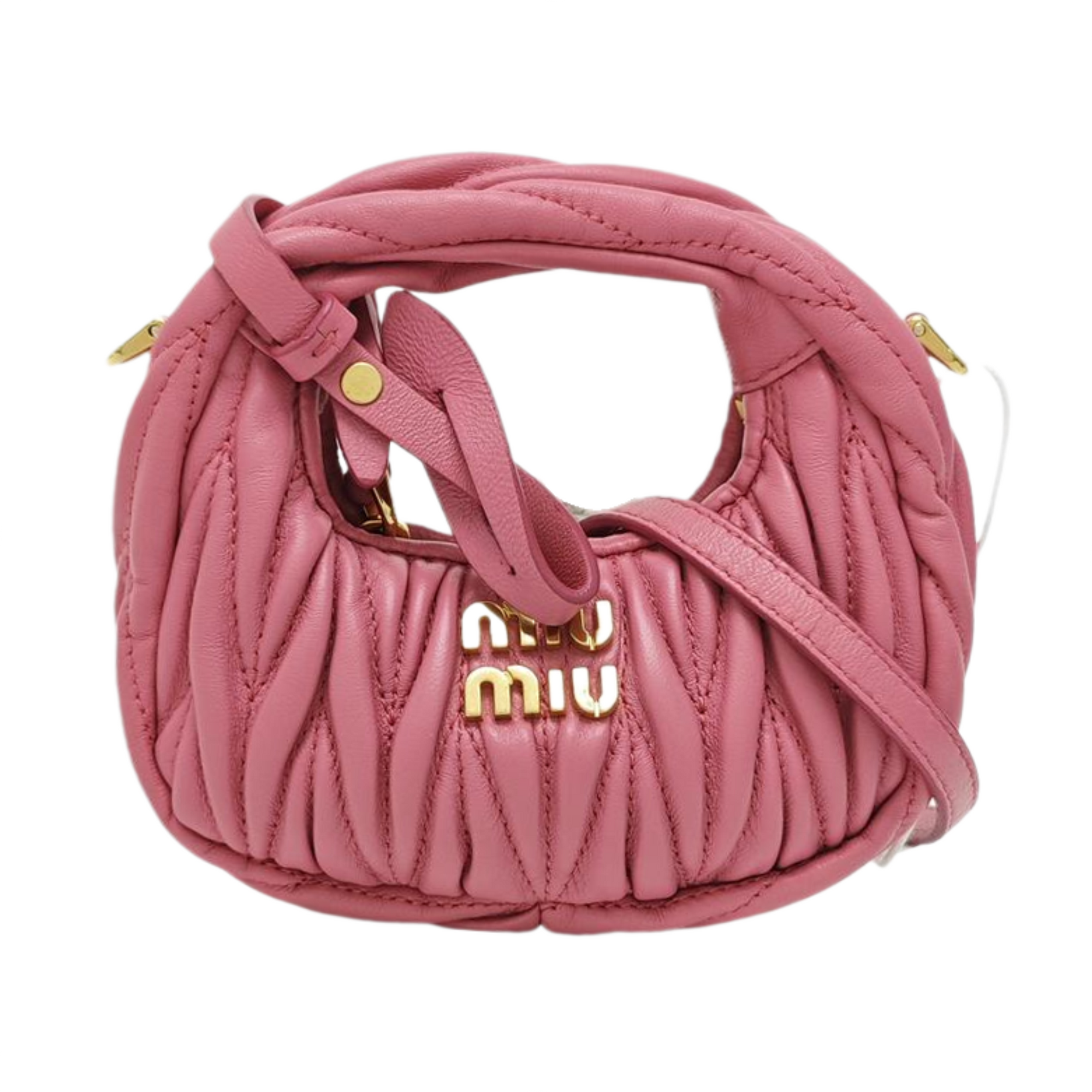 Wander Matelassé Quilted Lambskin Red