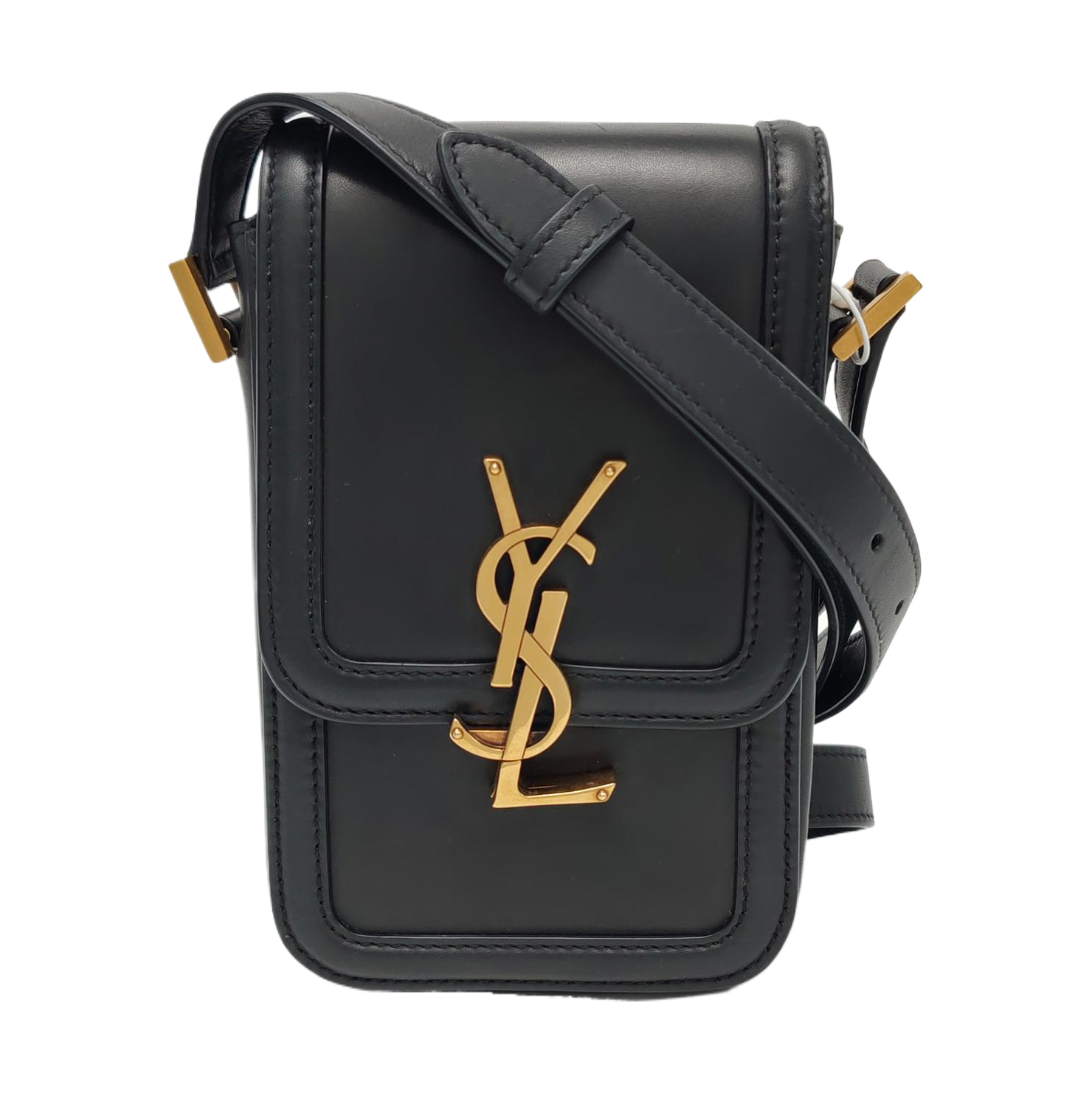 Authenticated pre-owned  SOLFERINO Mini Calfskin Black - Crossbody Bag at Looply
