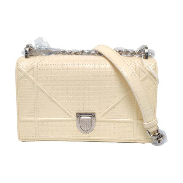 Diorama Small Cannage Calfskin Yellow