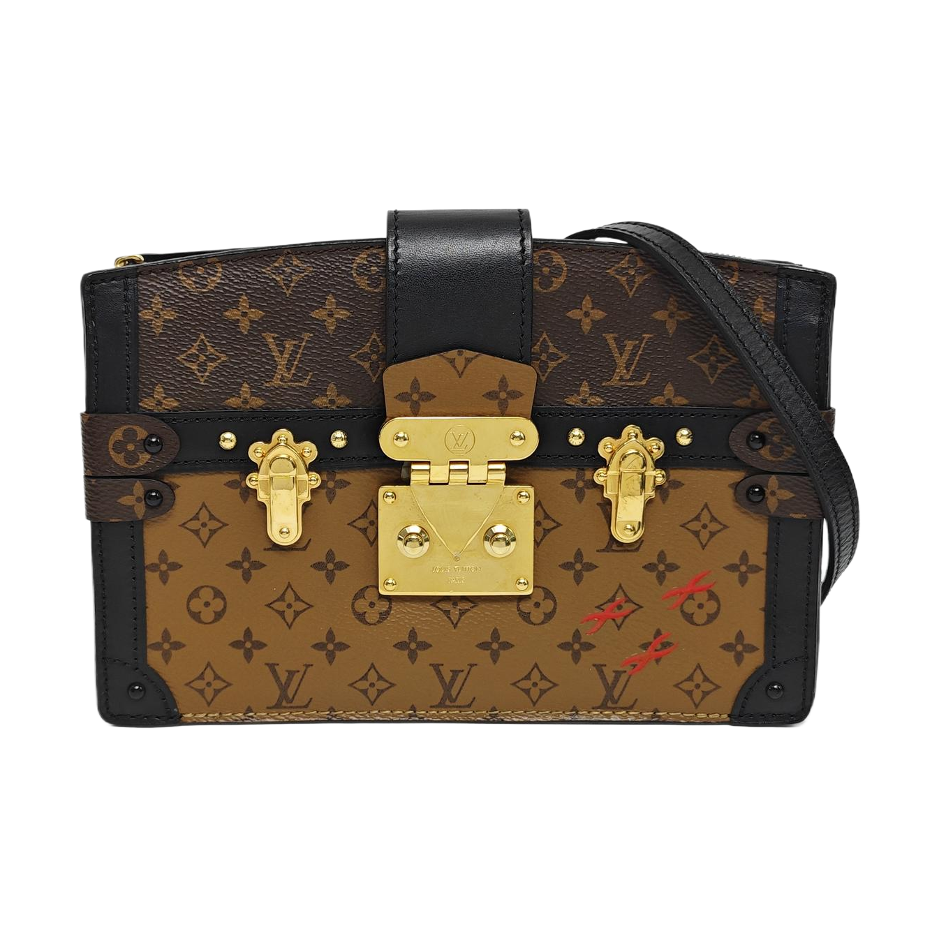 TRUNK Monogram Coated Canvas Brown