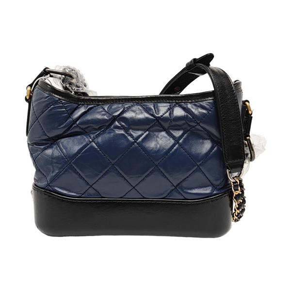 GABRIELLE Small Quilted Calfskin Blue