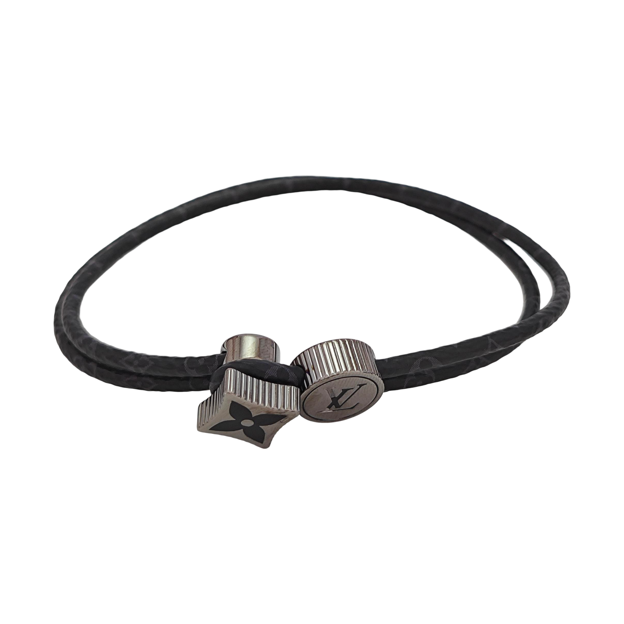 Coated Canvas Black Bracelet