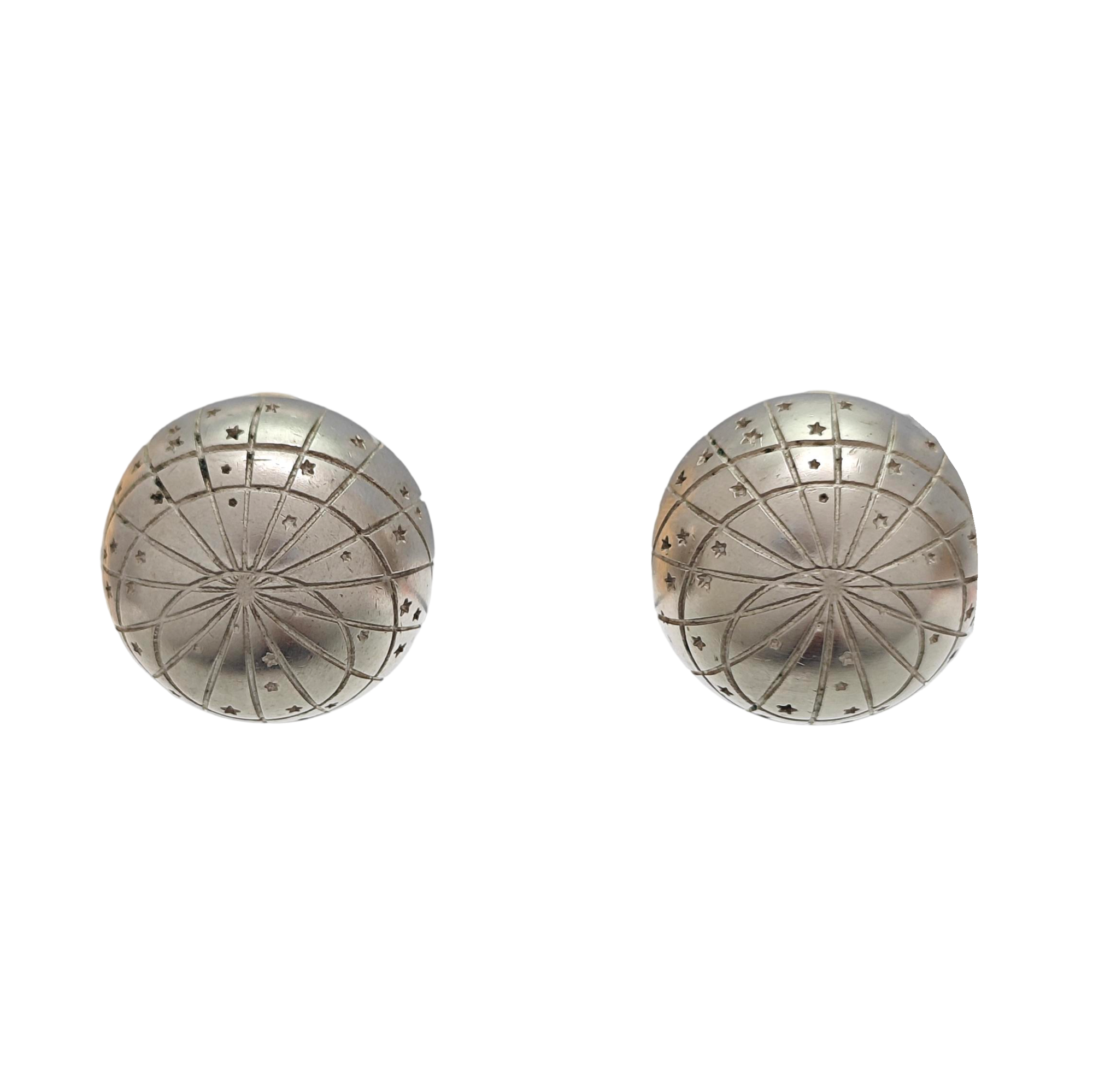 Metal Silver Clip On Earrings