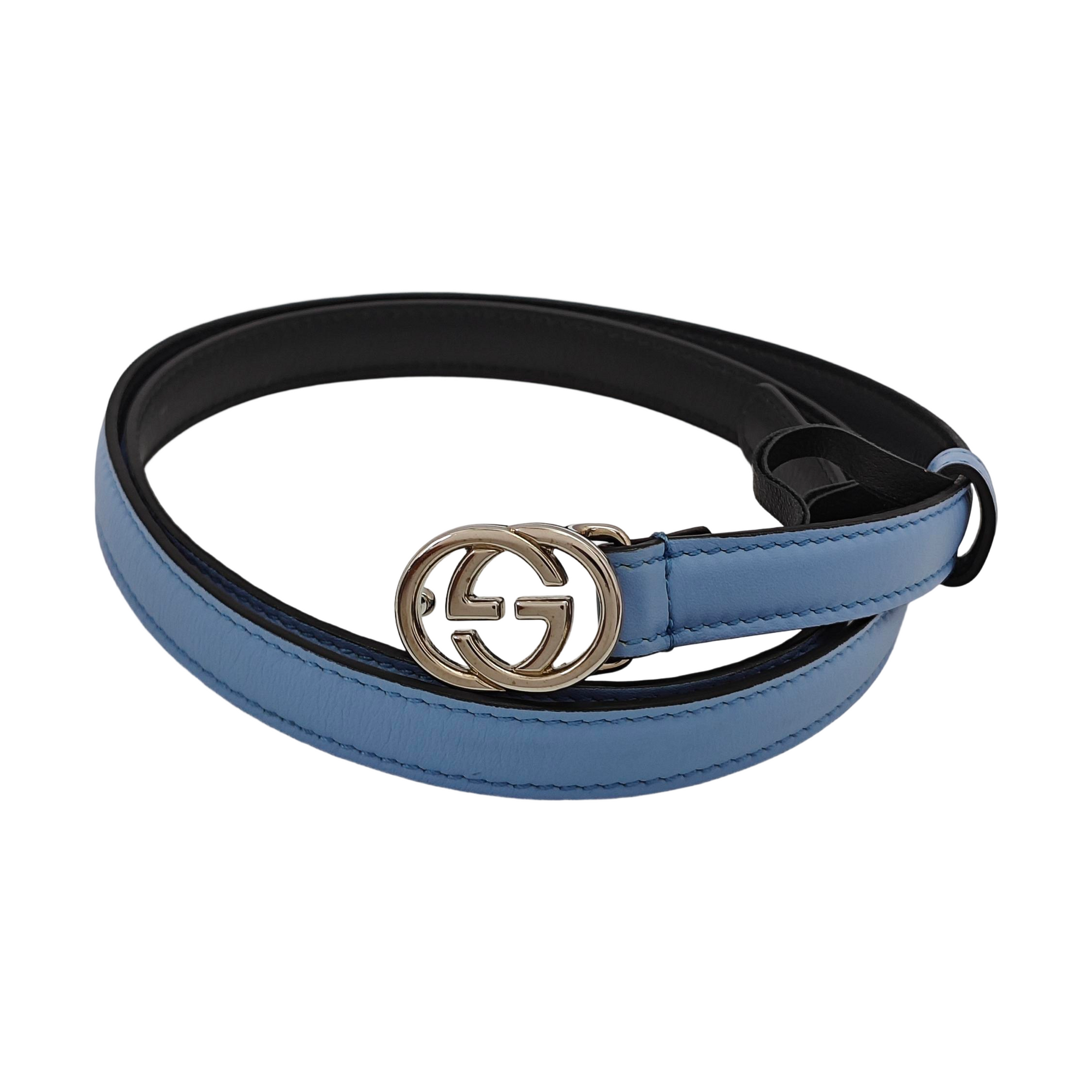 Leather Belt Blue