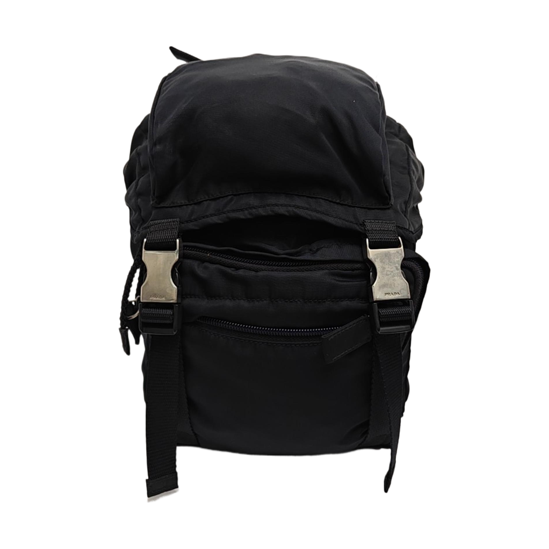 Nylon Backpack Black