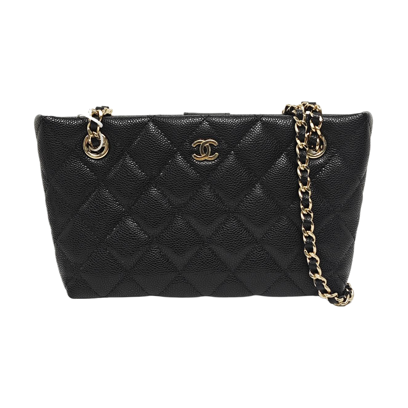 Quilted Grained Calfskin Black