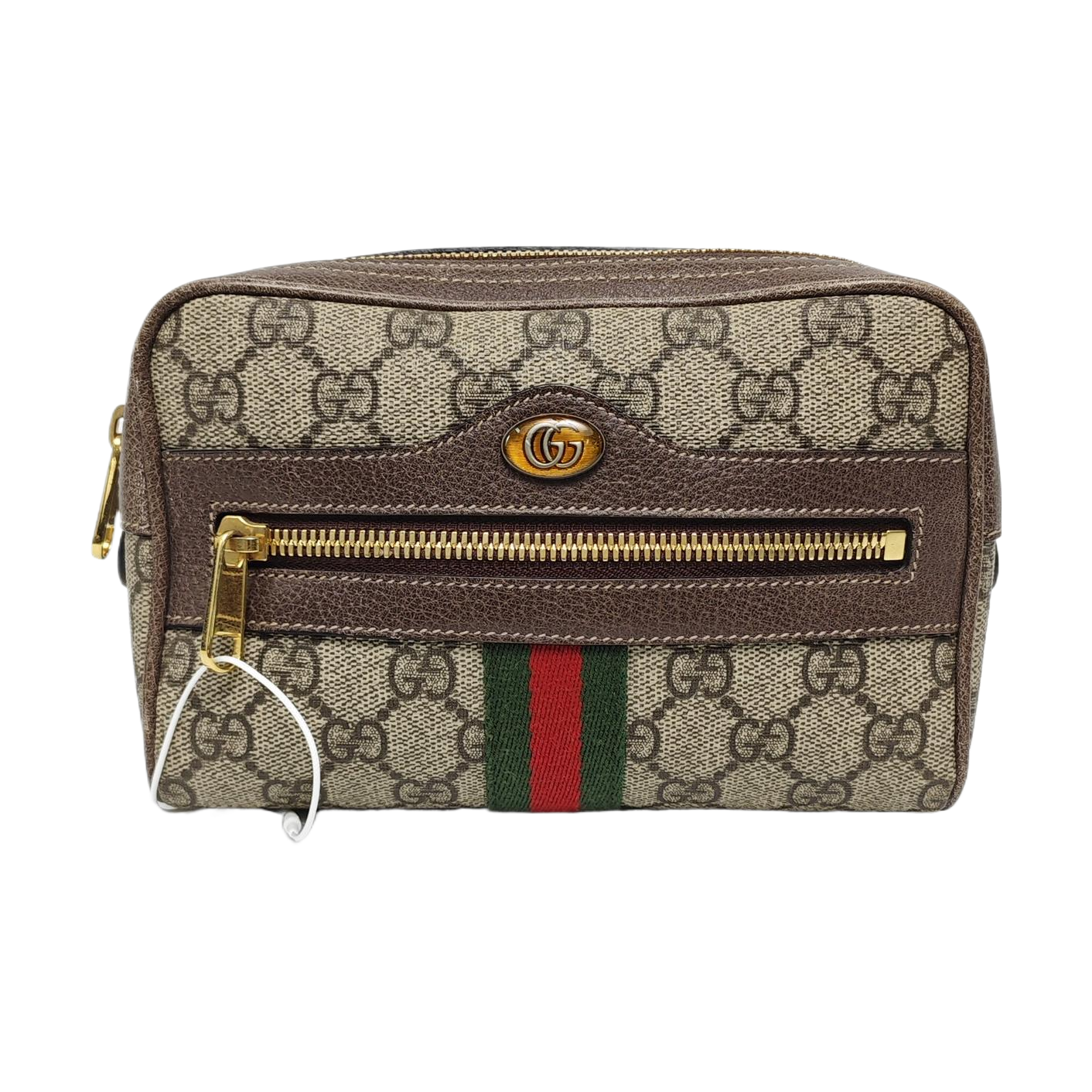 Ophidia Small Monogram Lona Revestida Beige