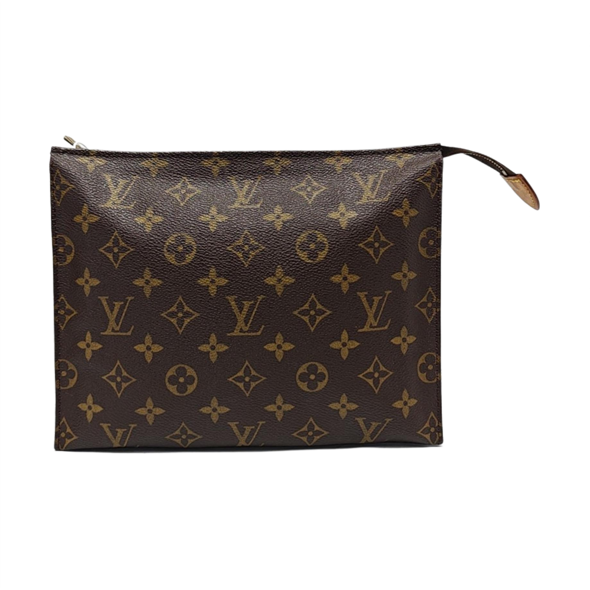 TOILET POCKET 26 Monogram Coated Canvas Brown