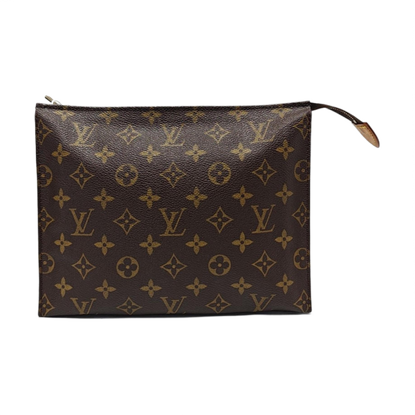 TOILET POCKET 26 Monogram Coated Canvas Brown