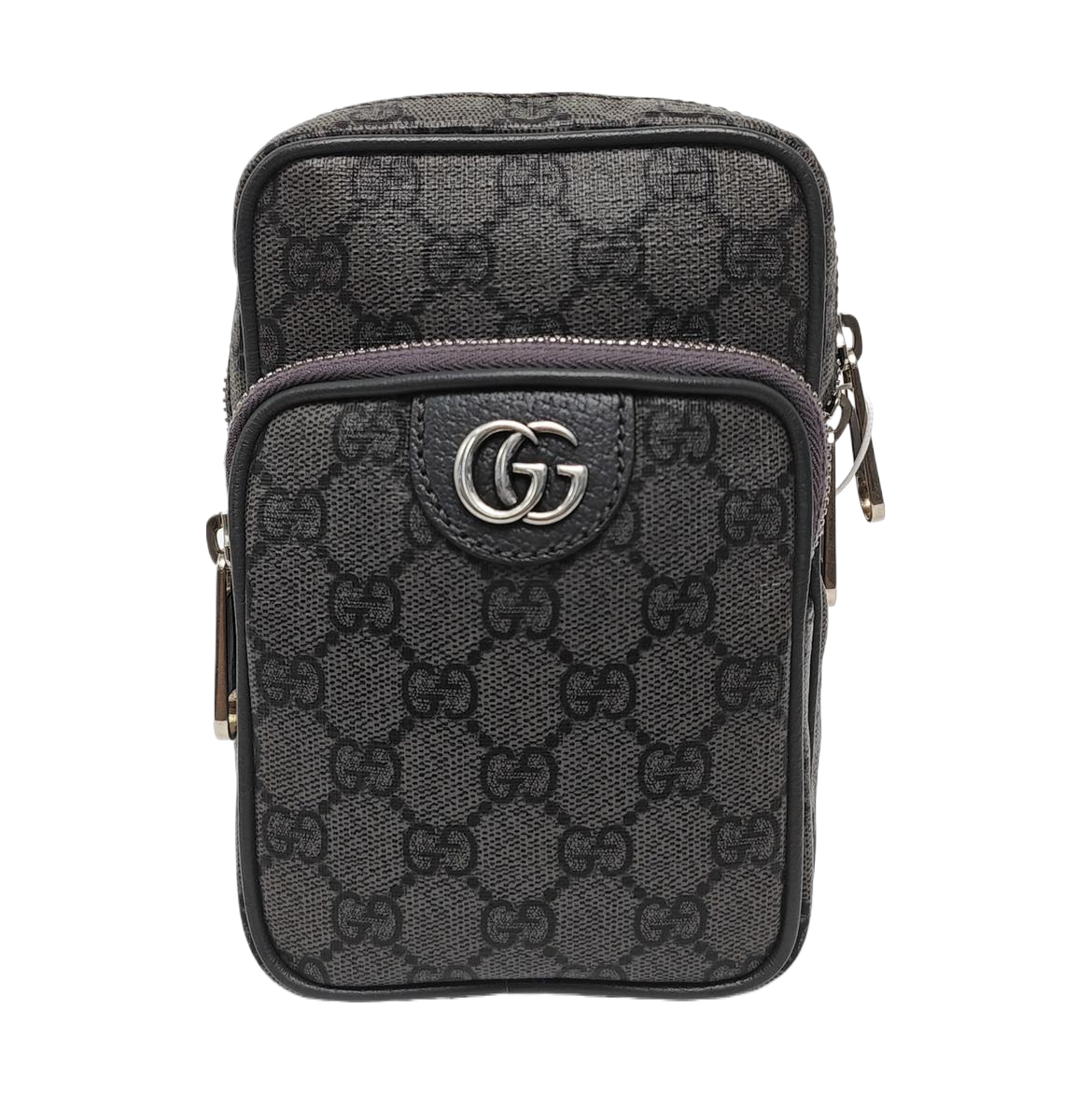 Ophidia Mini Monogram Coated Canvas Gray