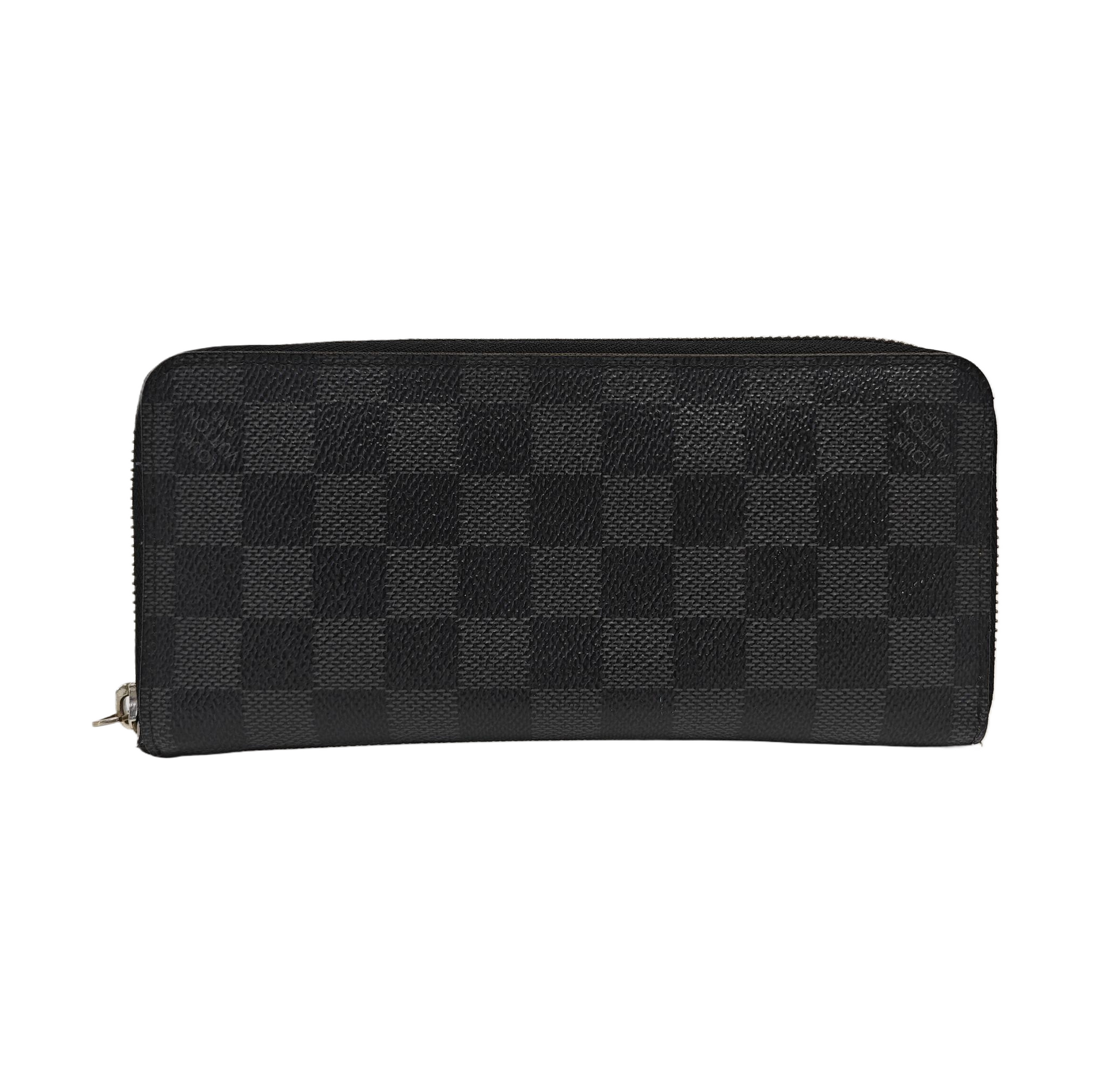 ZIPPY Damier Graphite Coated Canvas Gray