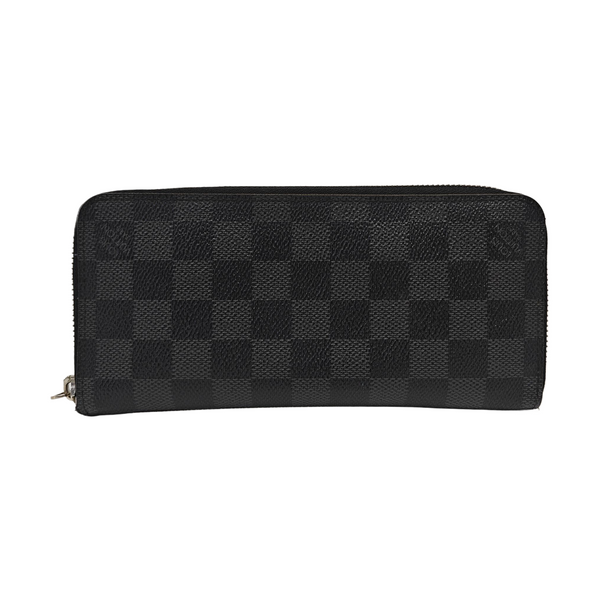 ZIPPY Damier Graphite Coated Canvas Gray