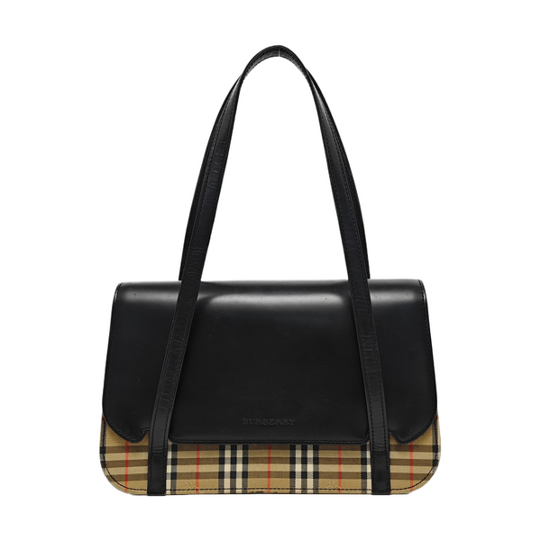 Calfskin Top Handle Bag Black