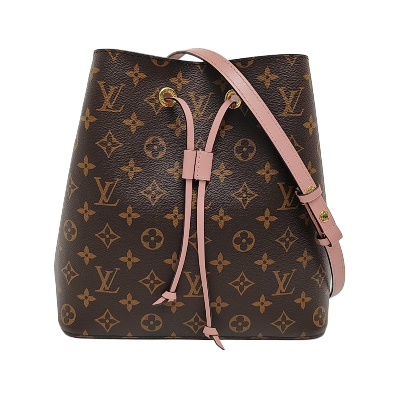 NÉONOÉ MM Monogram Coated Canvas Brown