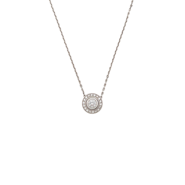 CARTIER D'AMOUR 18k White Gold Silver Necklace