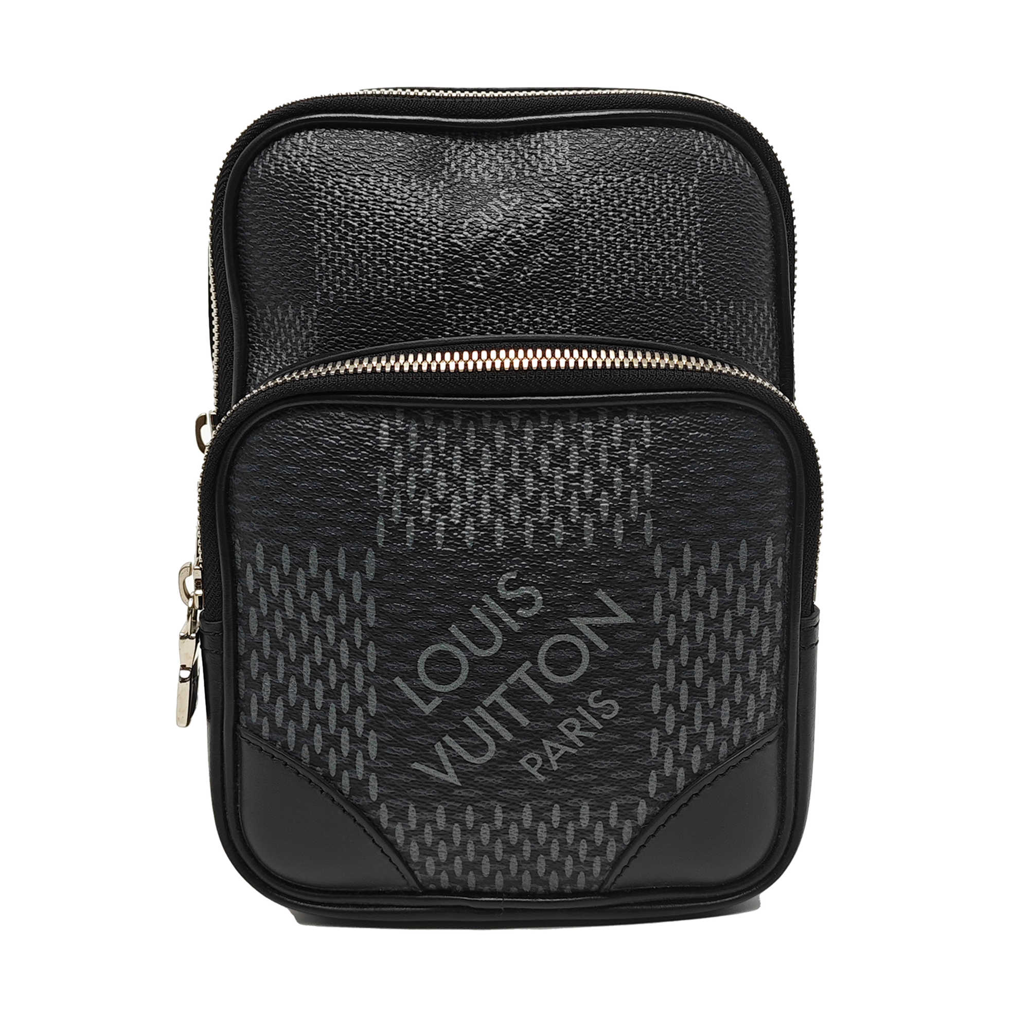 AMAZON Damier Graphite Coated Canvas Gray