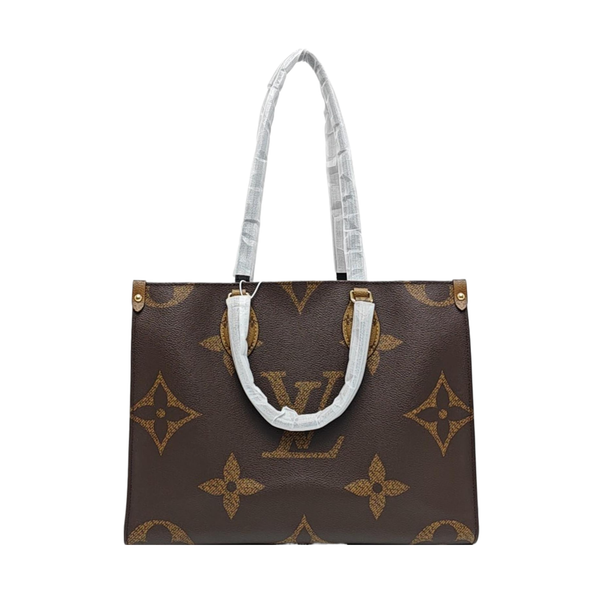 ONTHEGO MM Monogram Coated Canvas Brown
