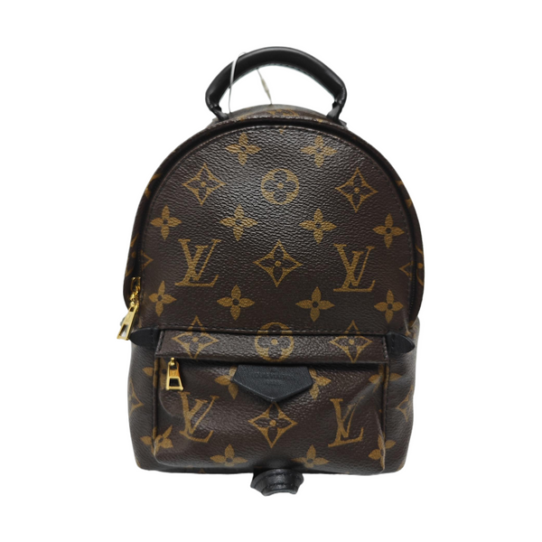 PALM SPRINGS Mini Monogram Coated Canvas Brown