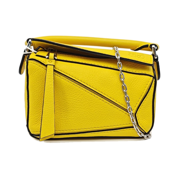 Puzzle Calfskin Yellow