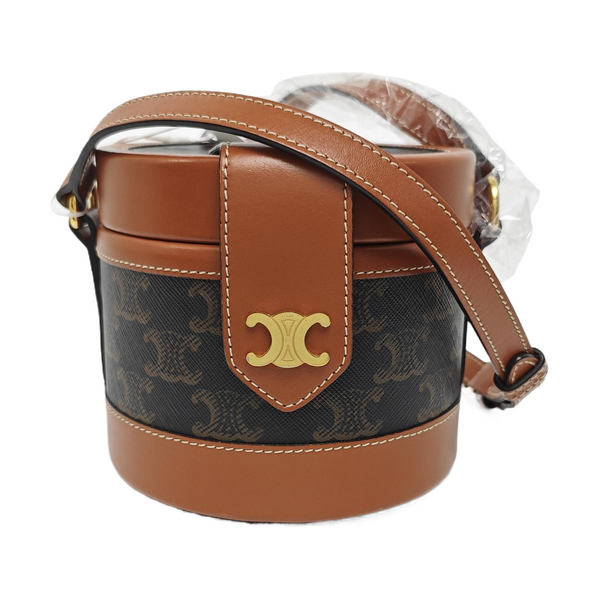 Authenticated pre-owned  TRIOMPHE Small Coated Canvas Brown - Crossbody Bag at Looply