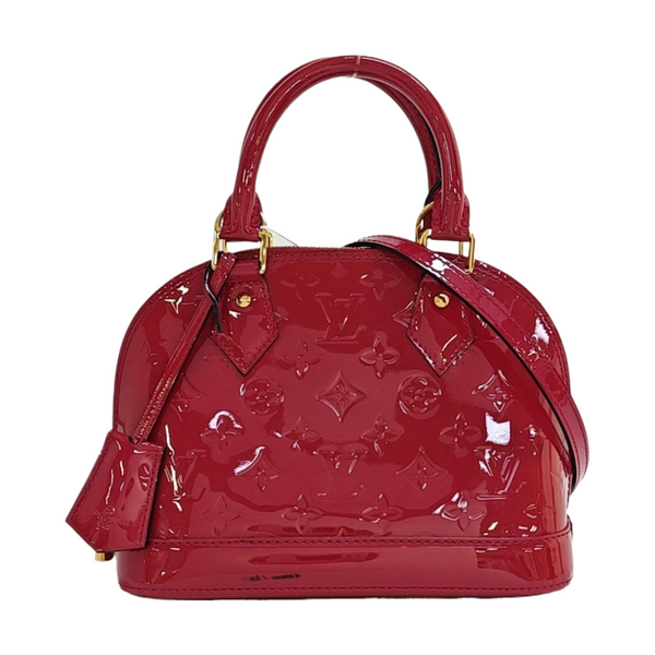ALMA BB Monogram Patent Leather Red
