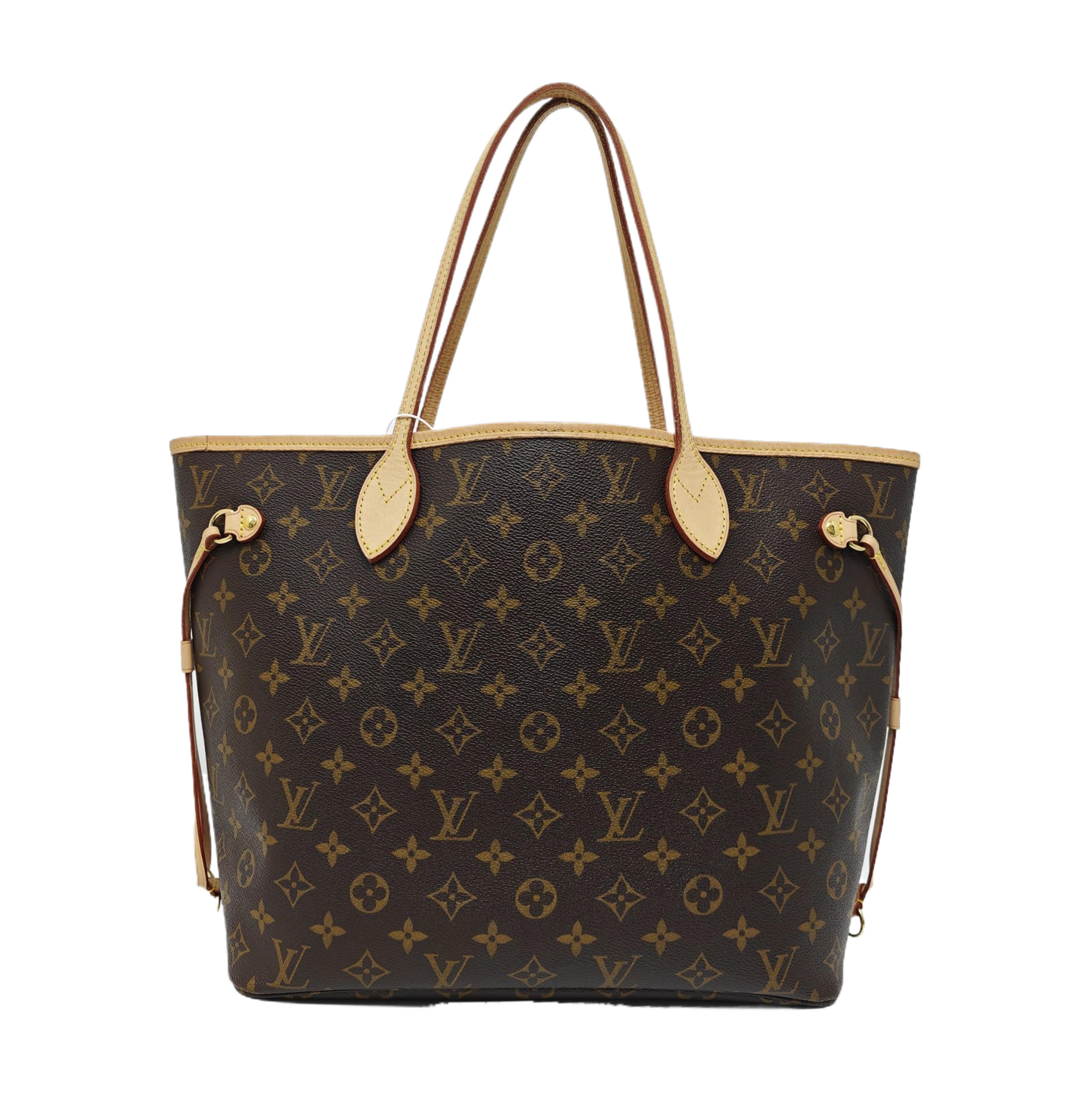 NEVERFULL MM Monogram Coated Canvas Brown
