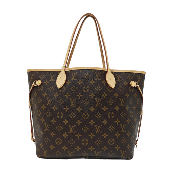 NEVERFULL MM Monogram Coated Canvas Brown