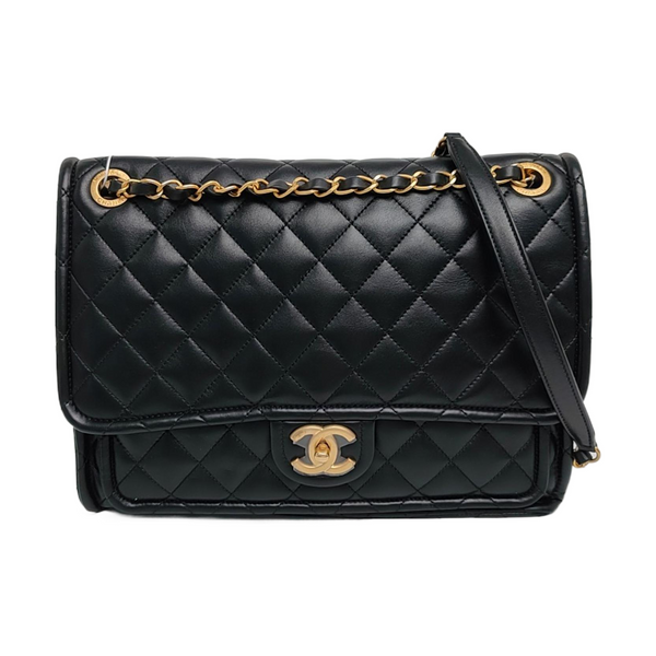 CLASSIC FLAP Maxi Quilted Lambskin Black