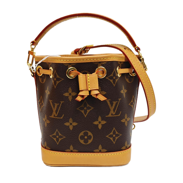 NOÉ Nano Monogram Coated Canvas Brown