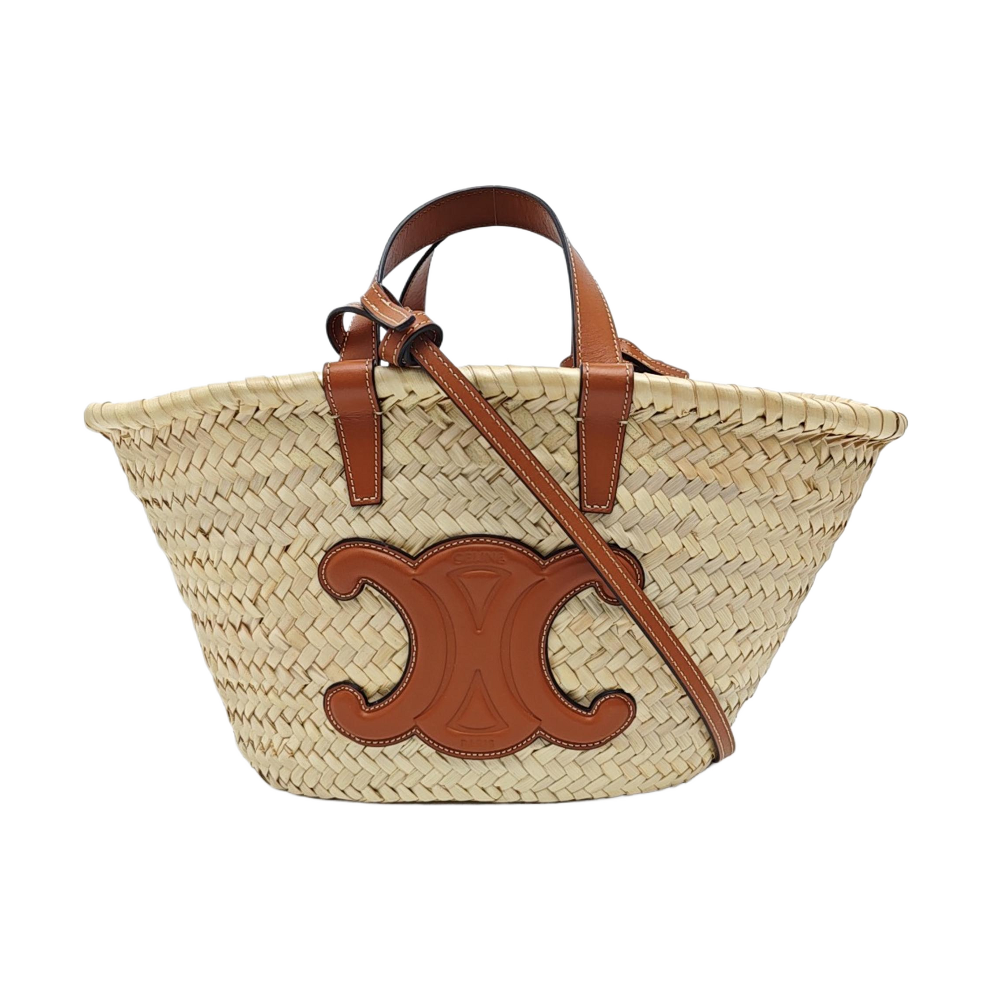 Straw Shoulder Bag Beige