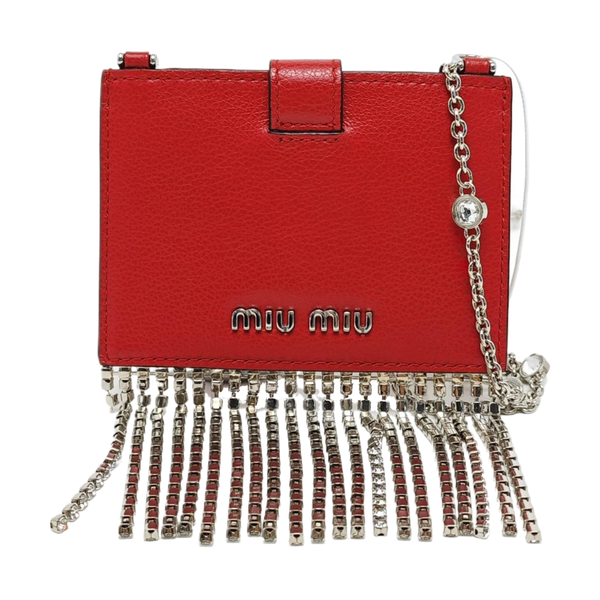 Fringed Calfskin Red