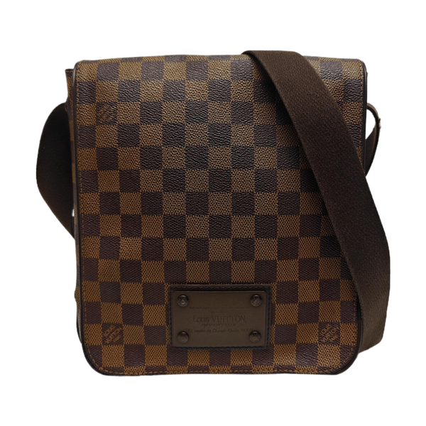 BROOKLYN PM Damier Ebene Coated Canvas Brown