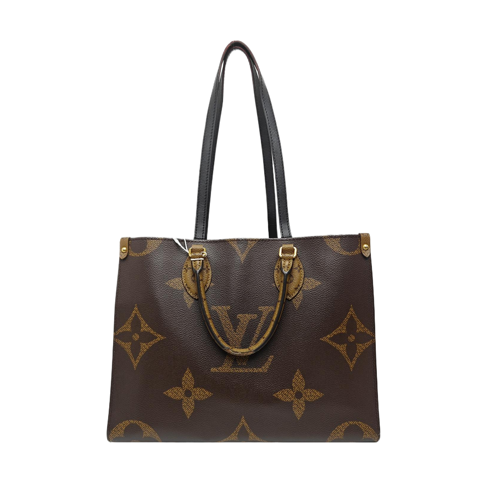 ONTHEGO MM Monogram Coated Canvas Brown