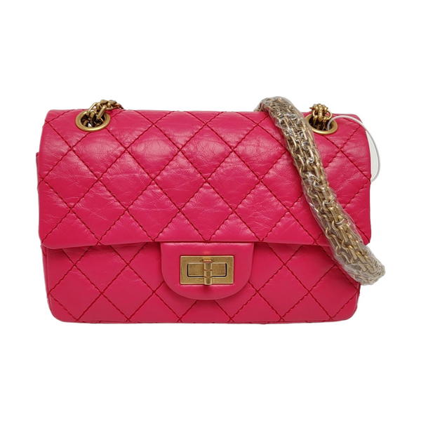 2.55 224 (mini) Quilted Calfskin Pink