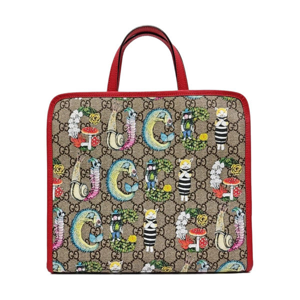 Children’s GG Bucket Monogram Coated Canvas Beige