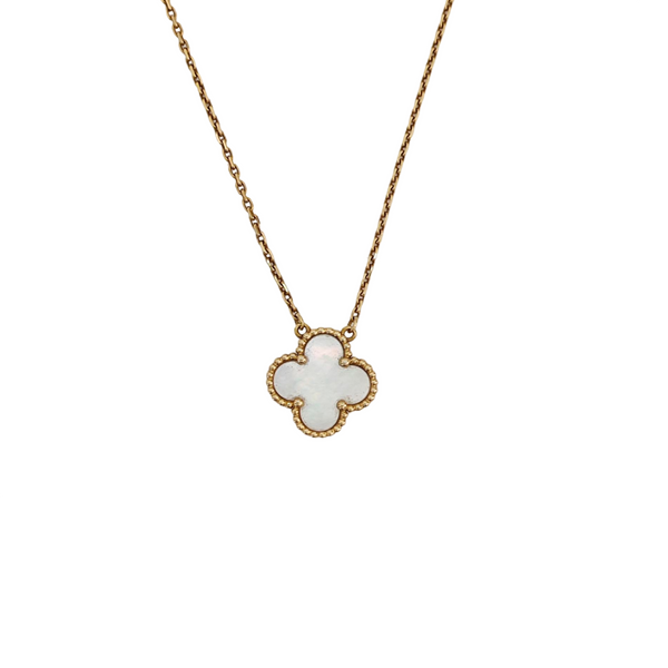 Vintage Alhambra 18k Gold Necklace