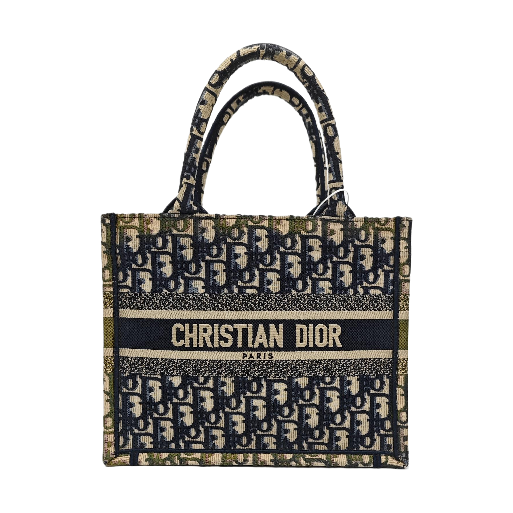 Book Tote Small Oblique Canvas Blue