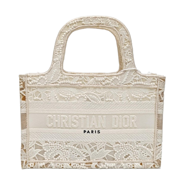 Bolso de mano mini de lona blanco