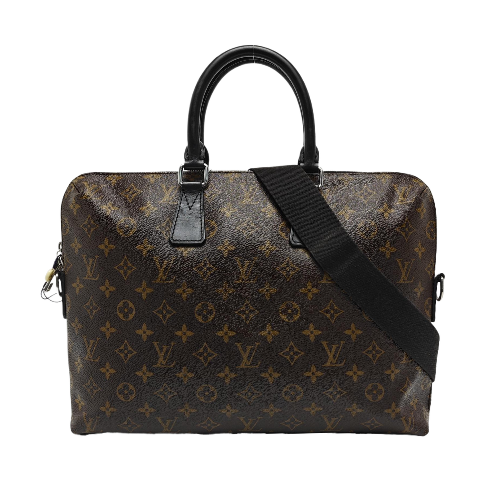 Monogram Coated Canvas Shoulder Bag Brown